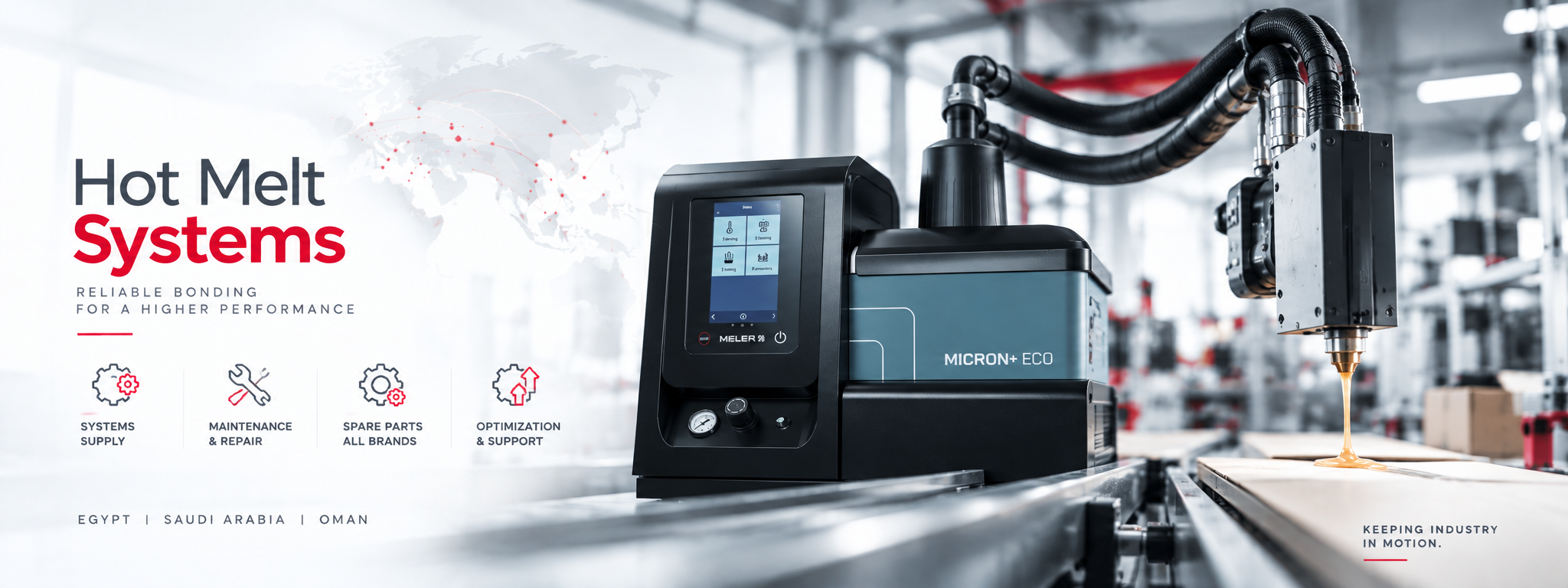 Partech industrial hot melt systems and adhesive application solutions
